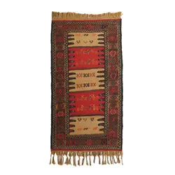 گلیم دستبافت یک و نیم متری مدل سفره کردی کد 40204137 کد 40204137 | گره کارپت