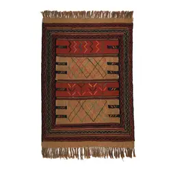 گلیم دستبافت دو متری مدل سفره کردی کد 4020550 کد 4020550 | گره کارپت