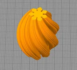 مدل سه بعدی گوی موجی (STL)