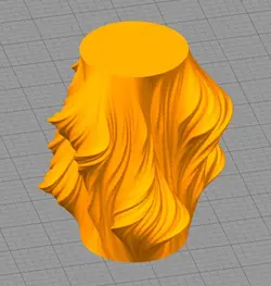 مدل سه بعدی گیسو (STL)