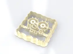 مدل سه بعدی کاتر کیک باب اسفنجی(STL)