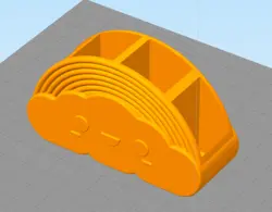 مدل سه بعدی جامدادی رنگین کمان (stl)