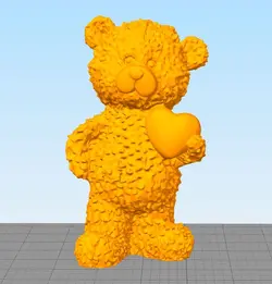 مدل سه بعدی خرس ولنتاین (STL)