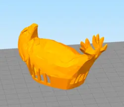 مدل سه بعدی چراغ دیواری طرح عقاب (STL)