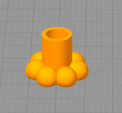 مدل سه بعدی جاشمعی توپی (STL)