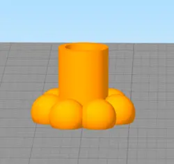 مدل سه بعدی جاشمعی توپی (STL)