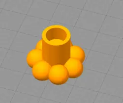 مدل سه بعدی جاشمعی توپی (STL)