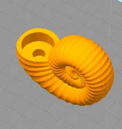 مدل سه بعدی دوکاره پایه شمع و وارمر حلزون (stl)