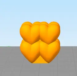 مدل سه بعدی قلب 4تایی  (STL)