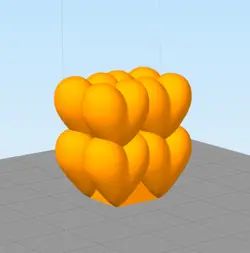 مدل سه بعدی قلب 4تایی  (STL)