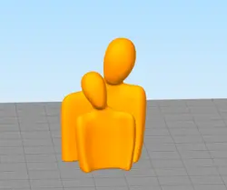 مدل سه بعدی مجسمه آغوش (STL)