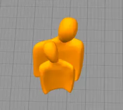 مدل سه بعدی مجسمه آغوش (STL)