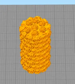 مدل سه بعدی استوانه گل رز (STL)