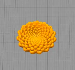 مدل سه بعدی گل داوودی (STL)