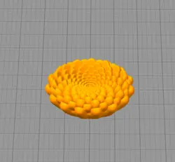 مدل سه بعدی گل داوودی (STL)