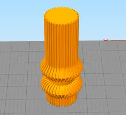 مدل سه بعدی شمع شیاردار (Obj)