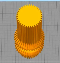 مدل سه بعدی شمع شیاردار (Obj)