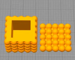 مدل سه بعدی بانکه مکعبی توپی (Obj)