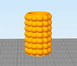 مدل سه بعدی گلدان توپی (Obj)