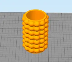 مدل سه بعدی گلدان توپی (Obj)