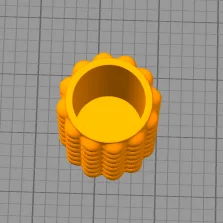 مدل سه بعدی گلدان توپی (Obj)