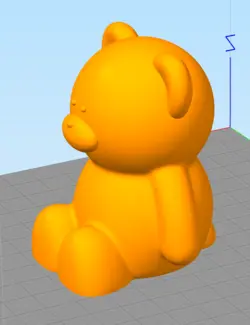 مدل سه بعدی خرس نشسته کد 02(STL)