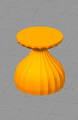 مدل سه بعدی نگهدارنده شمع کد 016 (STL)