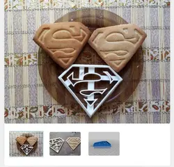 مدل سه بعدی کاتر کوکی طرح سوپرمن (STL)