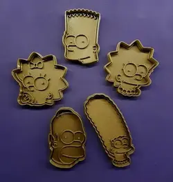 مدل سه بعدی کاتر کیک طرح سیمپسون ها (stl)