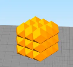 مدل سه بعدی شمع مکعب مربع (STL)