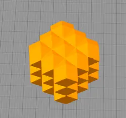 مدل سه بعدی شمع مکعب مربع (STL)