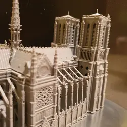 مدل سه بعدی ماکت کاخ نوتردام پاریس (stl)