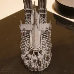 مدل سه بعدی ماکت کاخ نوتردام پاریس (stl)