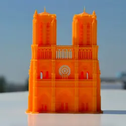 مدل سه بعدی ماکت کاخ نوتردام پاریس (stl)