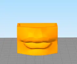 مدل سه بعدی گلدان لب کد02 (STL)