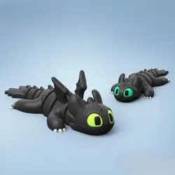 مدل سه بعدی اژدهای خشم شب متحرک (stl)