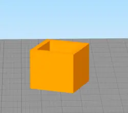 مدل سه بعدی گلدان مربعی (STL)