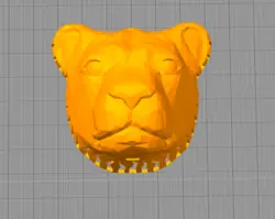 مدل سه بعدی چراغ دیواری طرح شیر (STL)