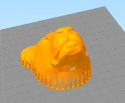 مدل سه بعدی چراغ دیواری طرح شیر (STL)