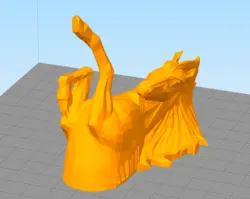 مدل سه بعدی چراغ دیواری طرح پگاسوس (STL)