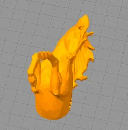 مدل سه بعدی چراغ دیواری طرح پگاسوس (STL)