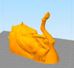 مدل سه بعدی چراغ دیواری طرح پگاسوس (STL)