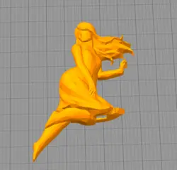 مدل سه بعدی چراغ دیواری طرح پری رویایی (STL)