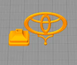 مدل سه بعدی لوگوی تویوتا (STL)