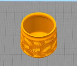 مدل سه بعدی گلدان طرح رنگین کمان (STL)