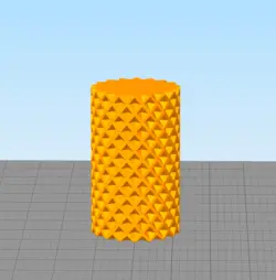 مدل سه بعدی استوانه طرح لوزی (STL)