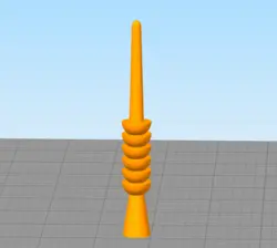 مدل سه بعدی شمع استوانه پلکانی (STL)