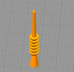 مدل سه بعدی شمع استوانه پلکانی (STL)