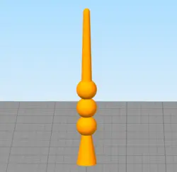 مدل سه بعدی شمع استوانه توپی (STL)