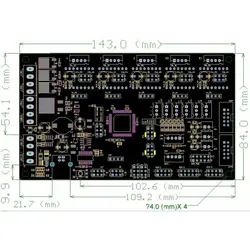 برد کنترلر پرینتر سه بعدی MKS Gen V1.4